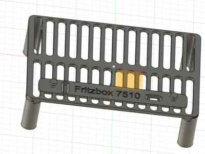 Router/Fritzbox Shelf Fritz box 7510 Wallholder