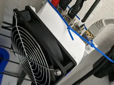 120mm Fan Duct for Mikrotik CRS305 10G Switch