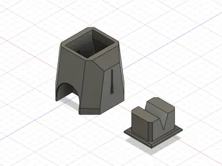 Fish food cube splitter