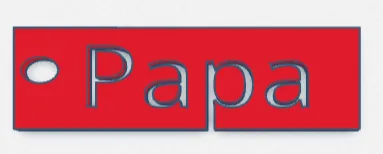Keychain "Papa"