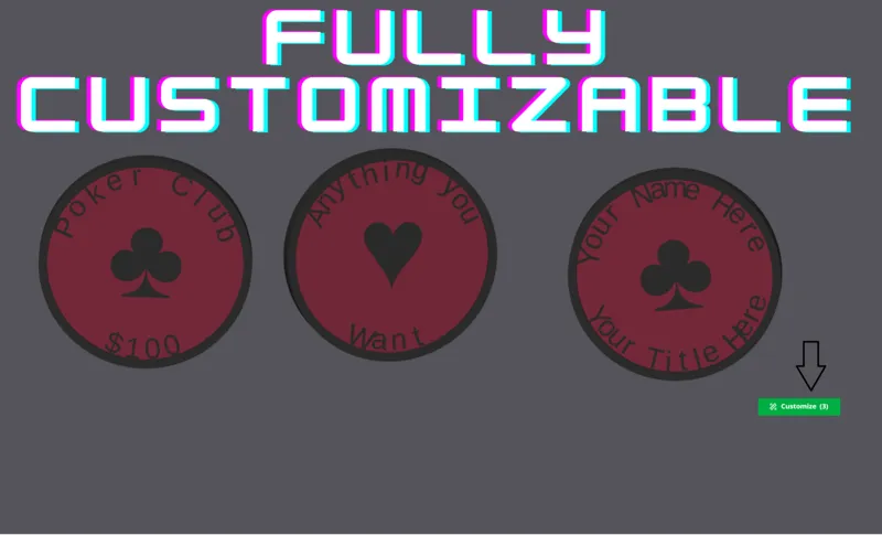 Ultimate Customizable Coin, Poker Chip & Amulet!
