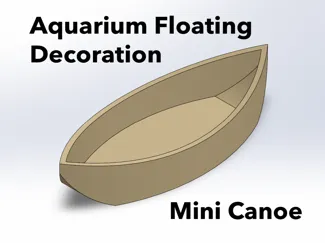 Aquarium Floating Canoe