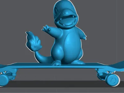 Charmander On A Skateboard!