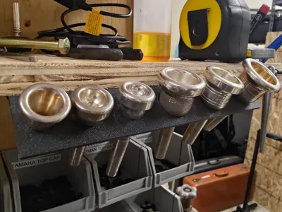 Brass Mouthpiece Holder (Under Shelf)