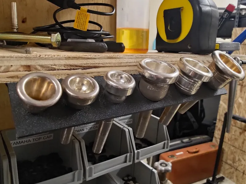 Brass Mouthpiece Holder (Under Shelf)