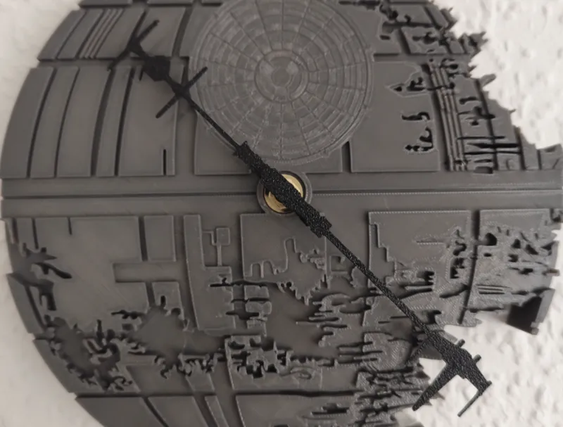 Star wars clock hands one piece