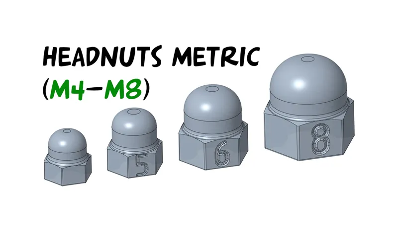 Headnuts metric M4 M5 M6 M8