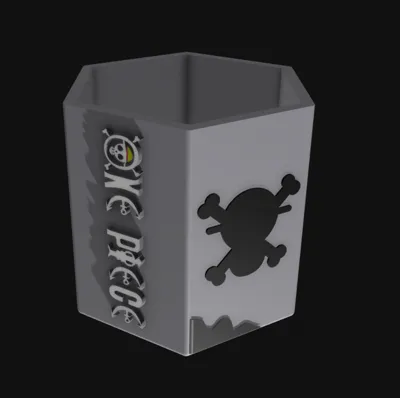 One piece pencils holder