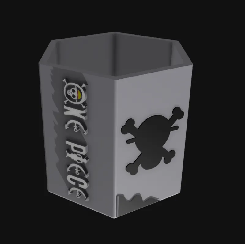 One piece pencils holder