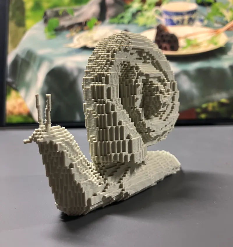 Minecraft Pixel Snail