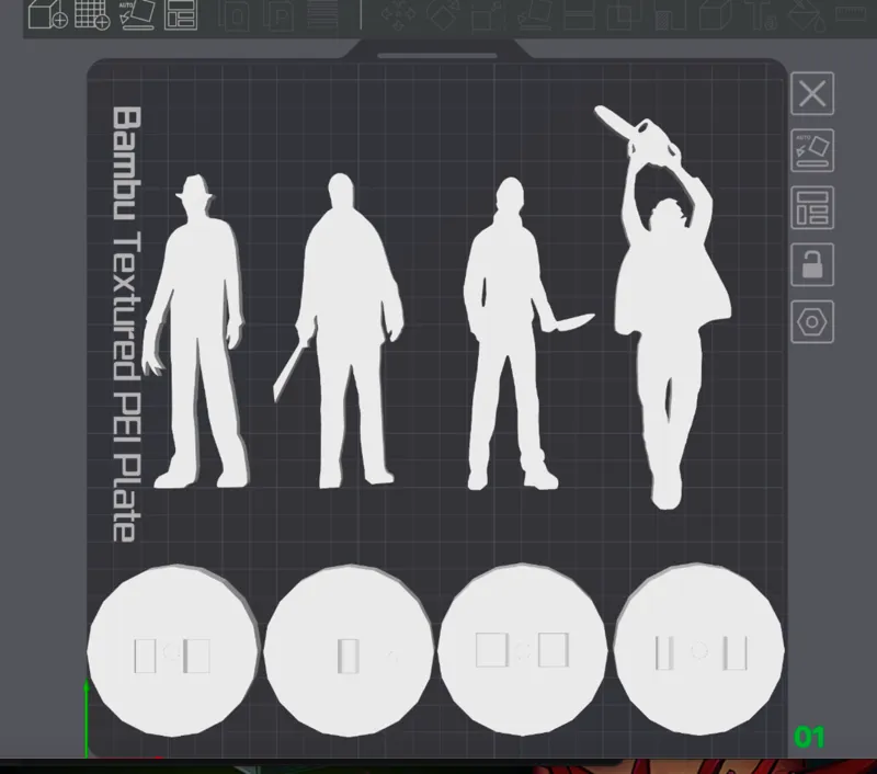 Horror Character Shadow Figures 