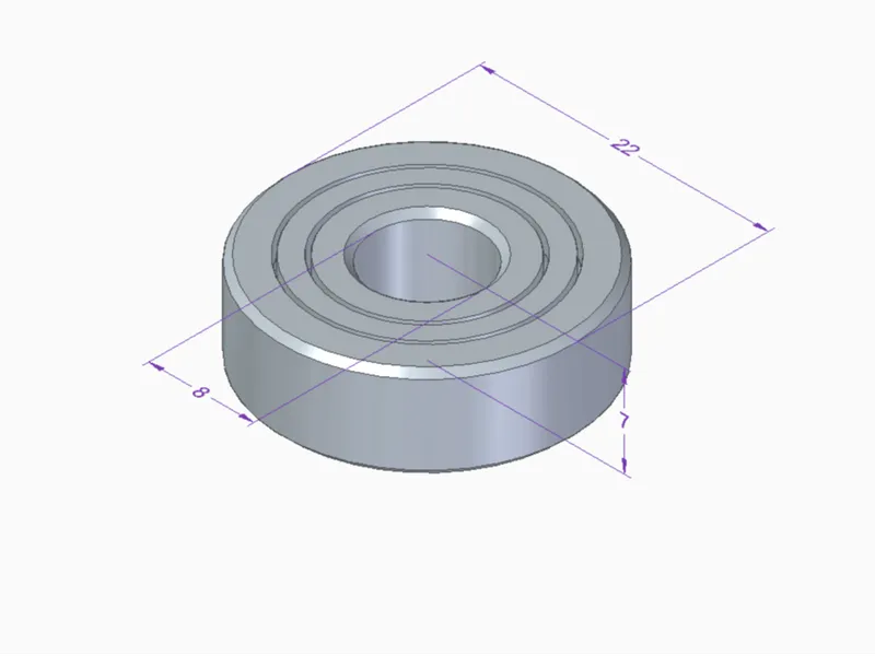 608 Bearing with cage