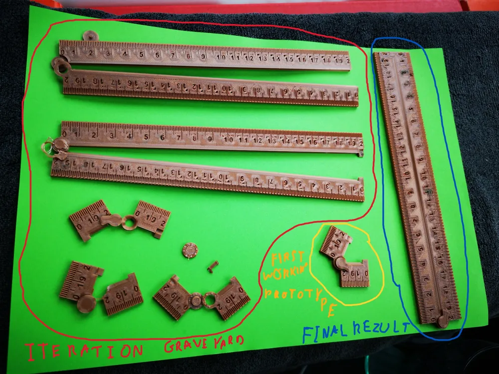 Foldable Ruler Print In Place by Jaki - MakerWorld