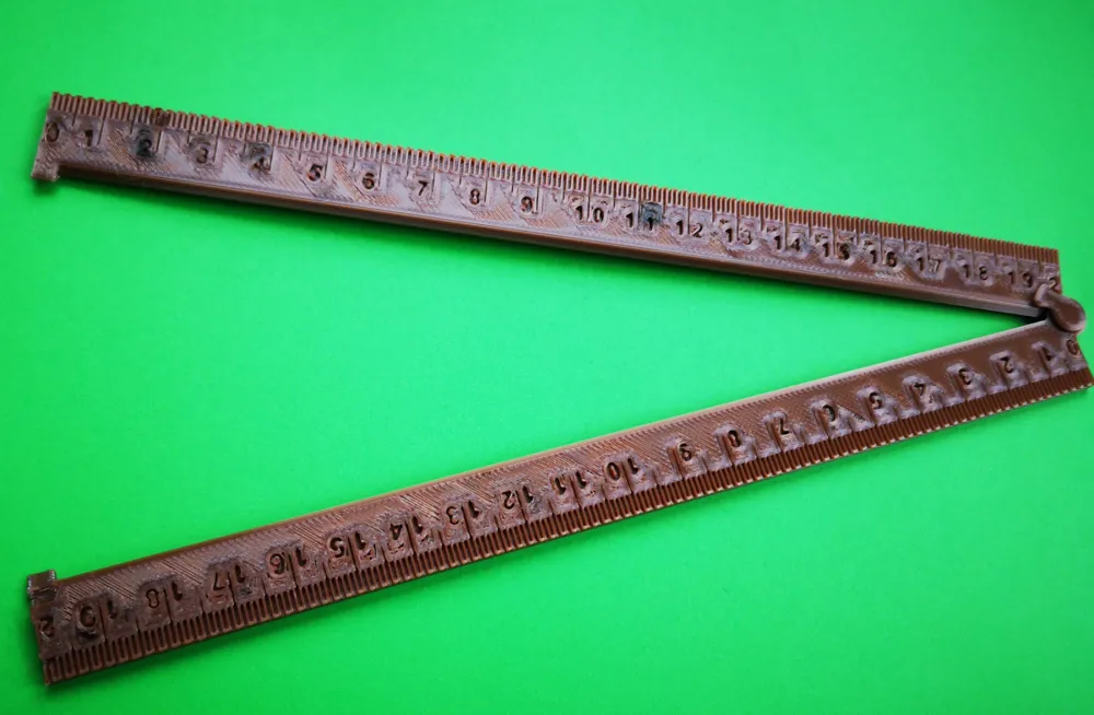 Foldable Ruler Print In Place - Free 3D Print Model - MakerWorld