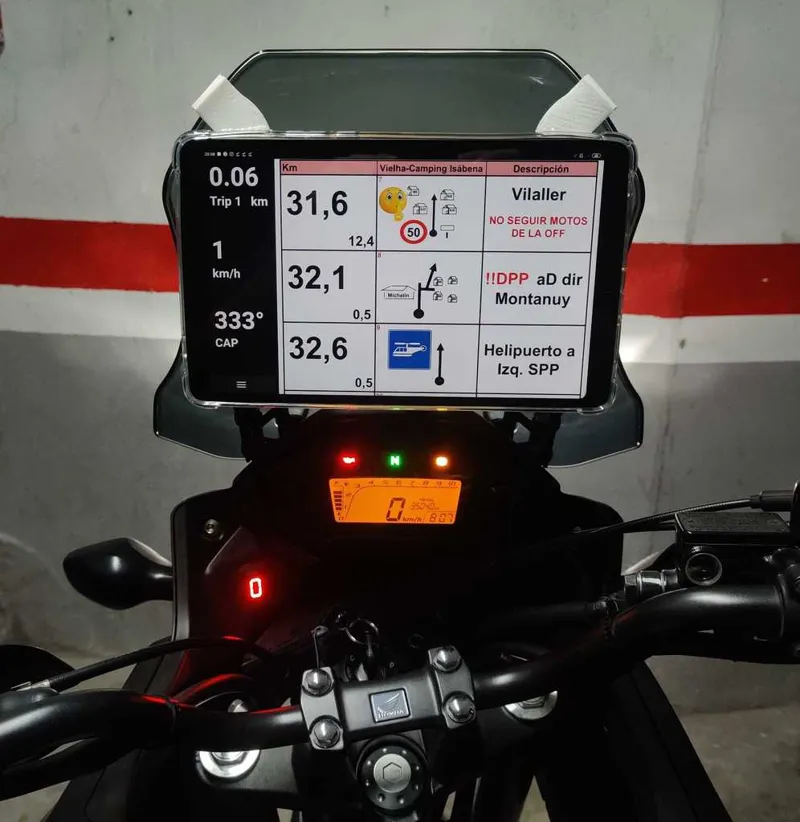 CB500X universal tablet mount