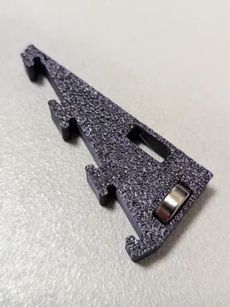 Triple 10mm LED Strip Holder with Dual Magnet Slot
