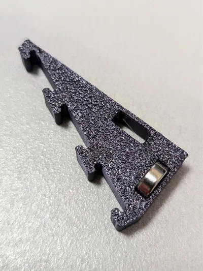 Triple 10mm LED Strip Holder with Dual Magnet Slot