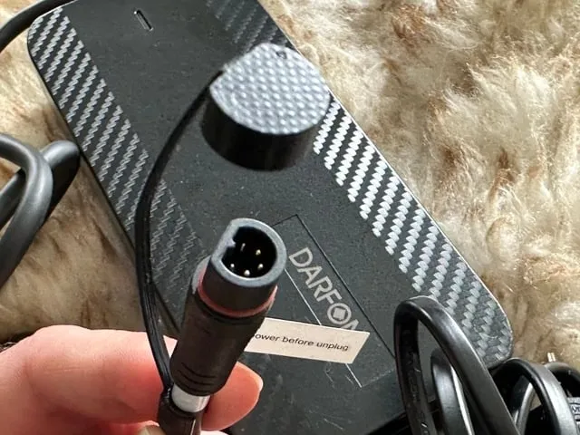 Dust cap plug e-bike charger