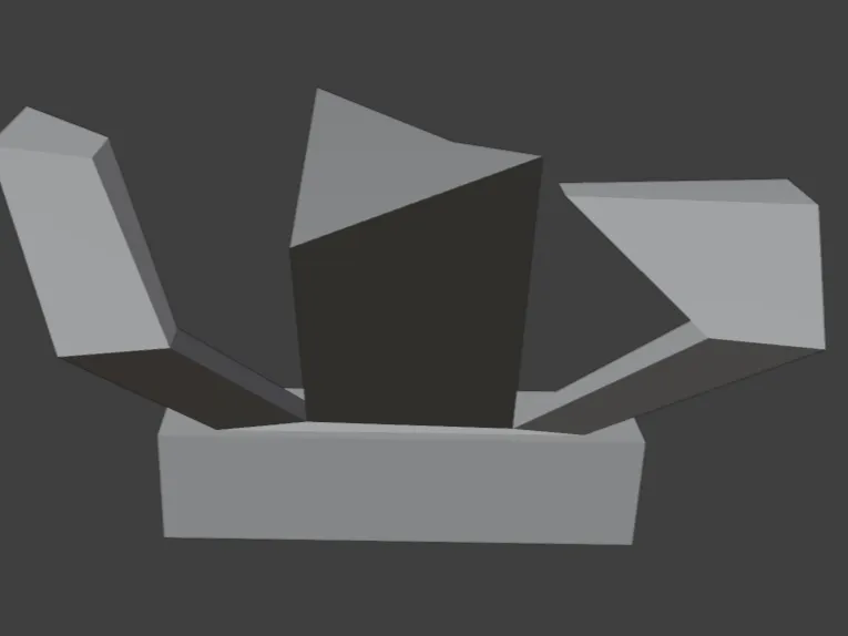 miniatures stand angled