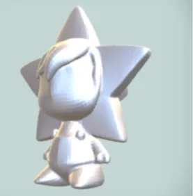 Star chibi cute character