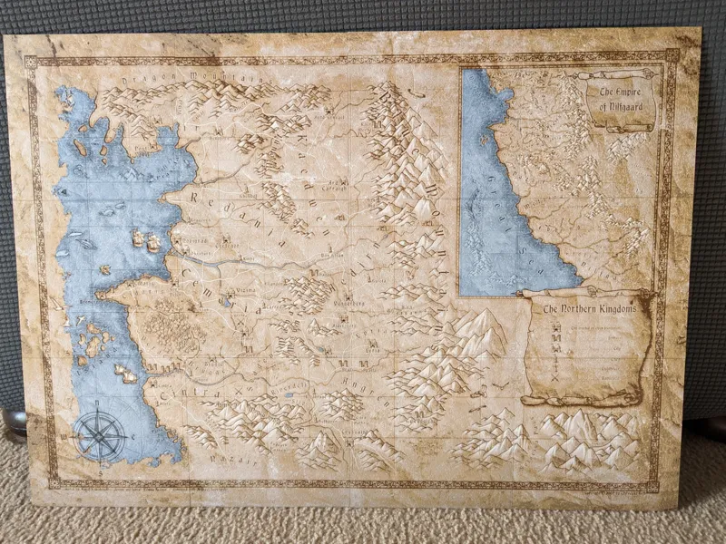 The Witcher 3 Continent Map - Color - Huforge