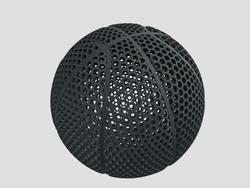 Airless basketball-BW
