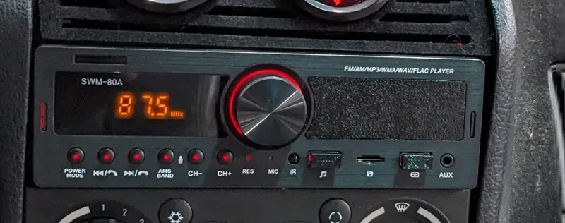 SWM-80a head unit equalizer trim piece