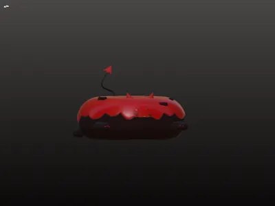 Cat demon donut