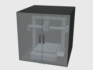 超低成本90元超美观超低价3D打印机封箱方案3D printer sealing solution