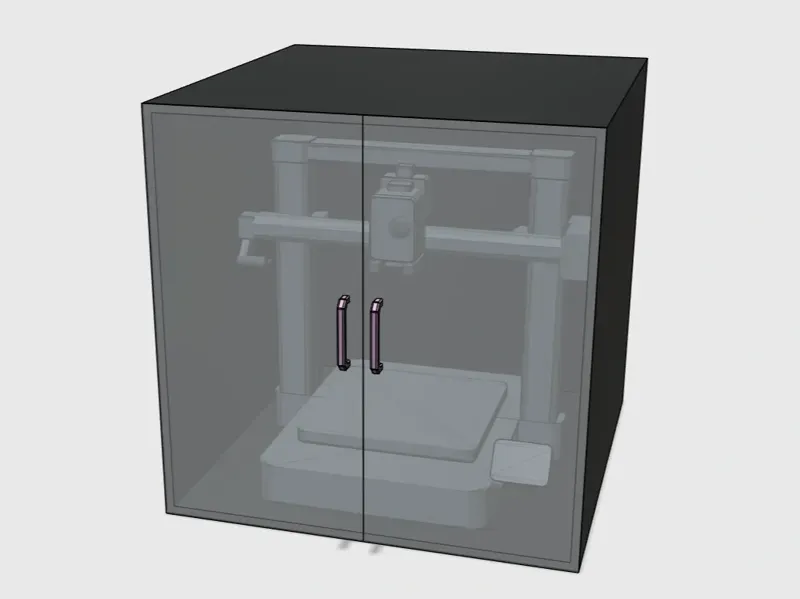 超低成本90元超美观超低价3D打印机封箱方案3D printer sealing solution