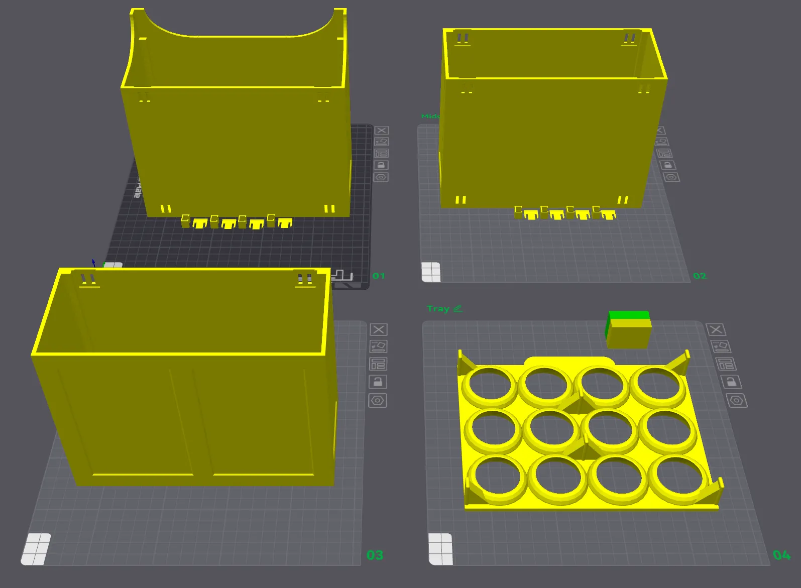 Yellow boxes on a grid

Description automatically generated
