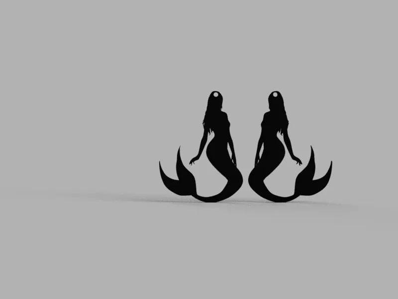 Pendientes sirena