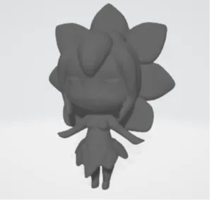 Chibi flower girl