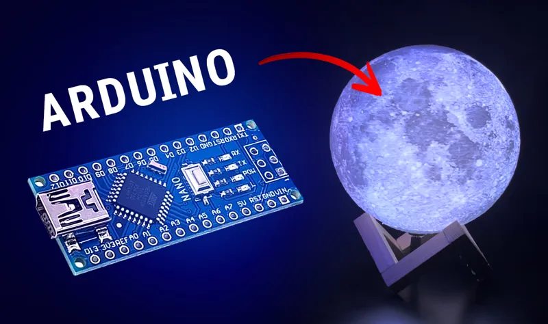 Interactive Moon Lamp | Arduino Controlled | RGB