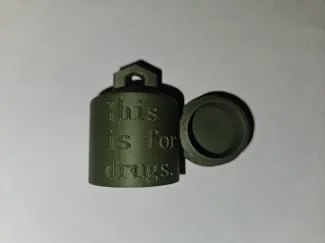 Pill Container Keychain