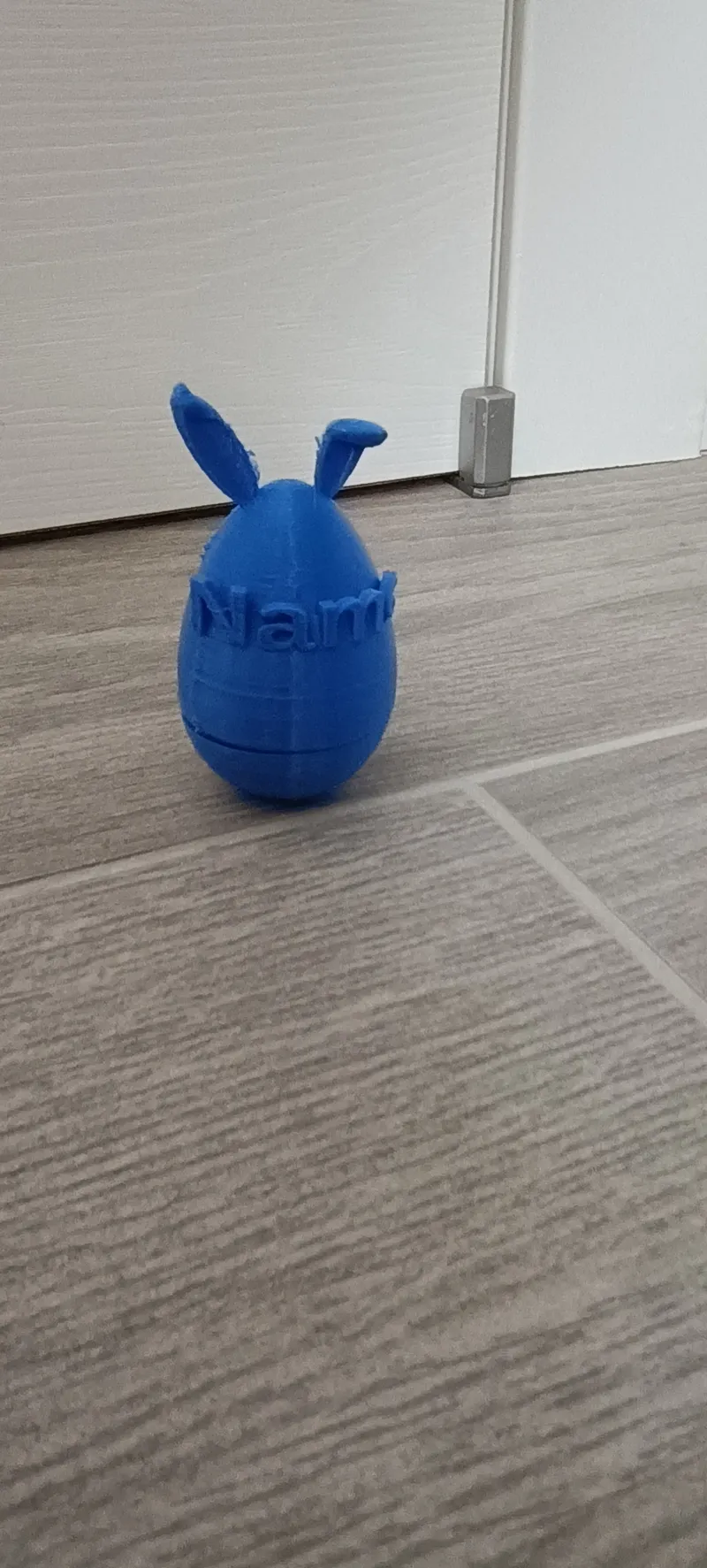 Easter surprise egg place holder with custom name 