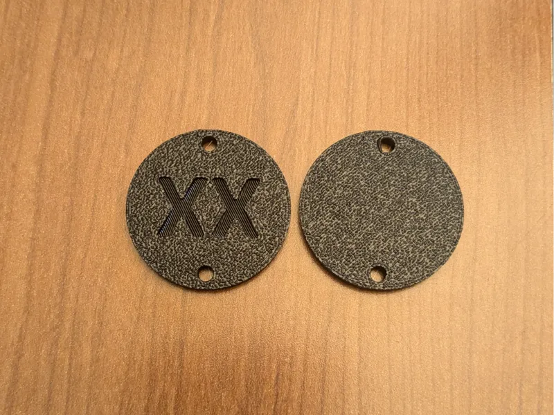 Circle Tag with holes Blank and Name/Date