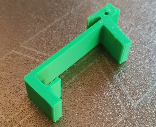 Replacement end stop for Lamona extraction hood.