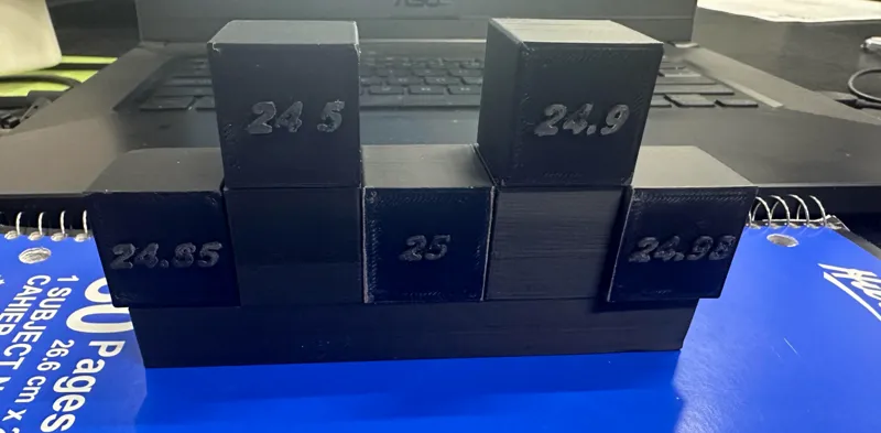 Tolerance Test Cubes