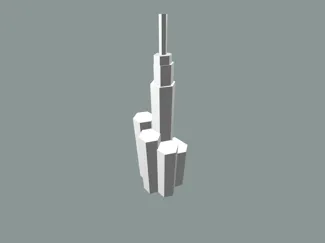 Futuristic skyscraper