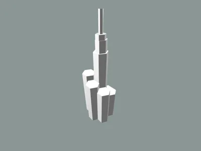 Futuristic skyscraper