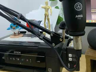 microphone holder cable