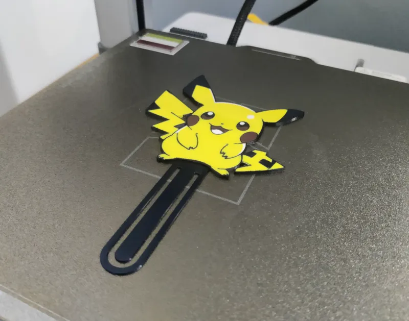 Pikachu Bookmark 4 color