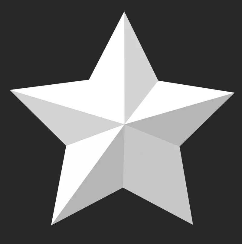 Simple Minimalist Star #2 / Calibration Star #2