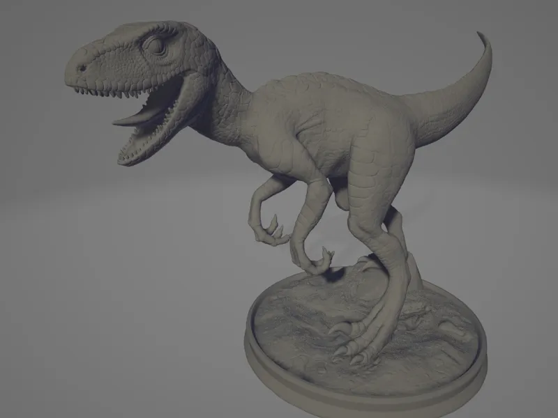 Dinosaur Raptor cleanup