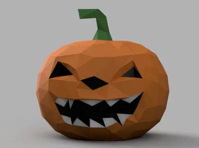 LowPoly Pumpkin Halloween