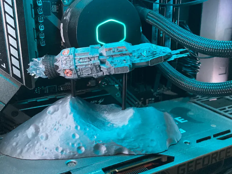 Eros Station Rocinante Diorama stand