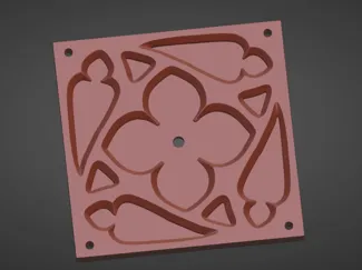 Gothic decorative plate