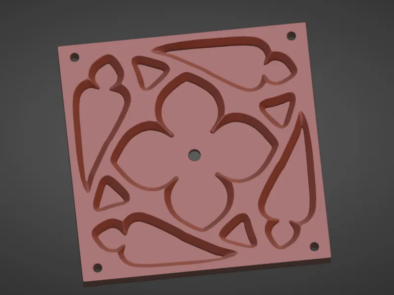 Gothic decorative plate