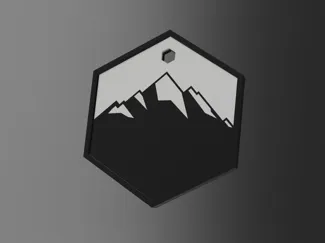 Mountain Name Tag / Pet Tag [Customizable]